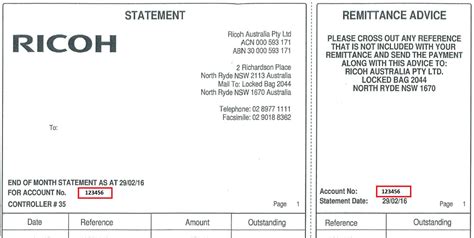 ricoh invoice hermes courier